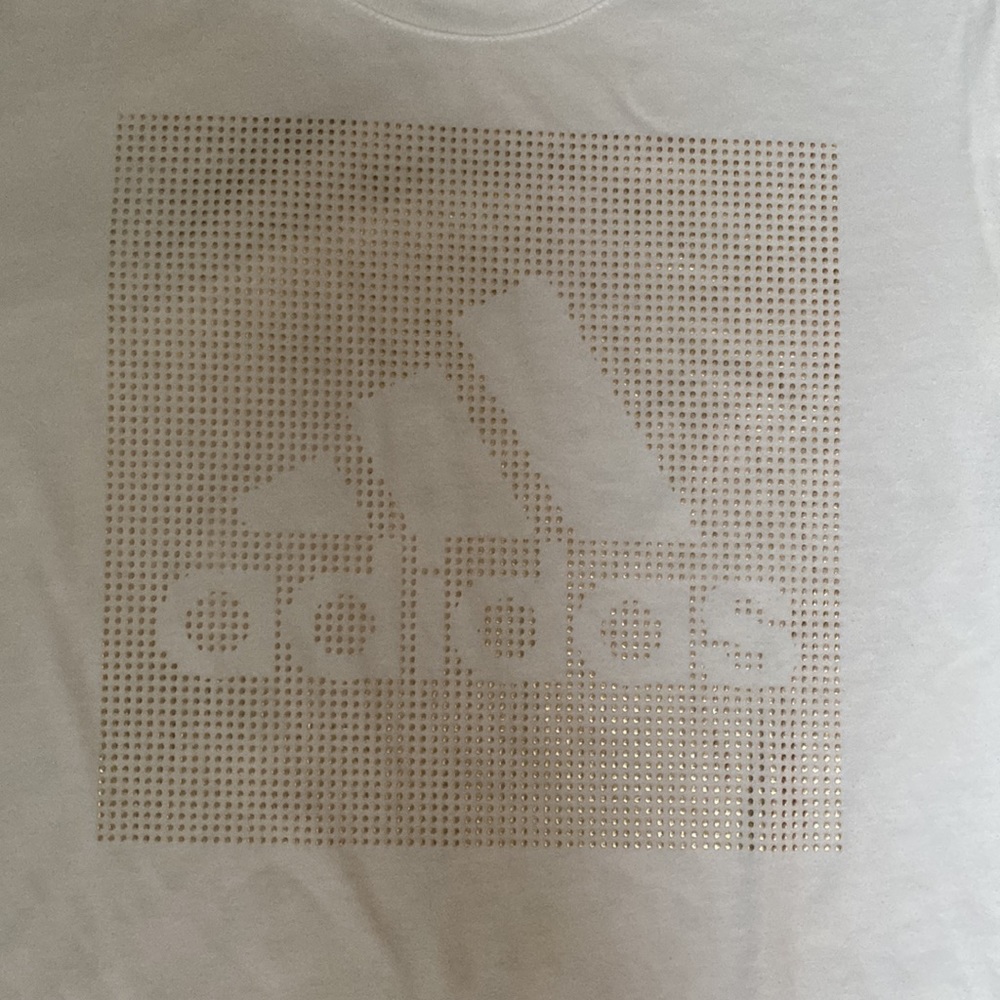 Adidas Size M. White with Gold design. - Picture 3 of 6